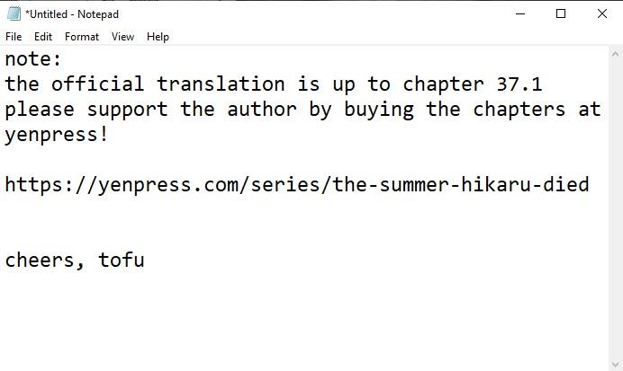 The Summer Hikaru Died, Chapter 32.3 image 01